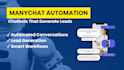 build a manychat chatbot and automation