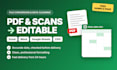 convert PDF and scanned files to excel, word or google sheets