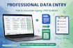 do data entry, data typing and english urdu translation
