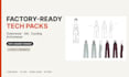 create a factory ready tech pack for outerwear and activewear