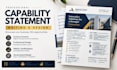 write and design a professional government contract capability statement