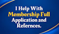 help you with fiet full application and provide needed refernces