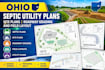create ohio septic utility plan, site plan, roadway grading design field layout