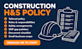 write a construction health and safety policy