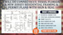 do texas new jersey and florida garage conversion plan and structural permit set