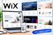 create or redesign wix website, wix website development