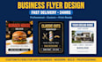 design modern business flyer and corporate flyer