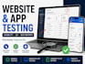 user testing, and app testing, QA, and website usability testing