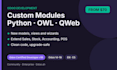develop custom odoo modules and features in python, owl and qweb