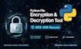 develop python file encryption decryption and covert steganography tool