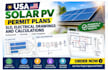 usa solar pv sld electrical drawing and calculation