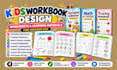 do kids workbook design, kid worksheet layout, learning materials design for kdp