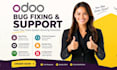 develop odoo modules implementation fix bugs and customize erp