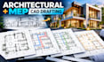 draft architectural mep hvac plumbing and electrical cad drawings