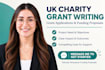 write a UK charity grant application and funding proposal
