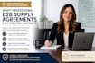 draft professional b2b supply agreements and distribution contracts