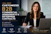 write customized b2b commercial agreements and enterprise contracts