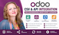 odoo cvs api integration data synchronization import export and automation