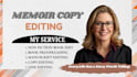 proofread and copy edit your memoir, non fiction manuscript editing