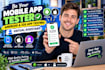 do mobile app testing, android and ios app, play store and app store app tester