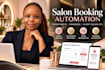 set up salon booking automation appointment reminders and client follow ups