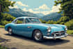create cool classic car illustration