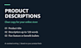 write clear ecommerce product descriptions and titles