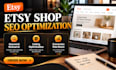 optimize esty shop seo product listings keywords conversion rate
