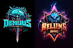 do a fantasy game logo