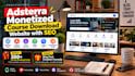 build an adsterra monetized course download website with SEO