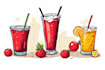 draw food and drink vector illustrations from photos