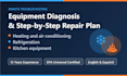 diagnose your heating and air conditioning, refrigeration, and kitchen equipment