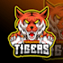 design high quality wonderful tiger logo with source file