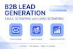 do b2b lead generation, email scraping and lead scraping