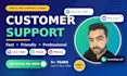 be your customer support agent for live chat, email and phone support