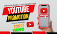 do youtube promotion by following google ads method