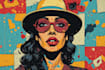 create a unique street pop art collage