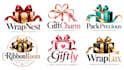 design a professional packaging, ribbon, present, wrapping  gift wrapping logo