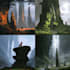 make a professional landscape concept art in painterly style
