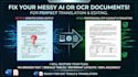 format and clean up your scanned document after ocr or ai to match source