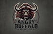 create apparel brand angry buffalo logo design