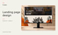 design a figma landing page with desktop and mobile layouts
