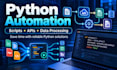 write python automation scripts for data processing and apis