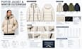 create puffer jacket and winter outerwear tech packs