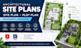 create architectural site plans, plot plans and property layouts