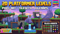design 2d platformer game levels pixel art tilesets tilemaps and game world maps