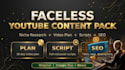 write faceless youtube scripts and day by day content plan