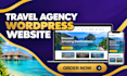 design a wordpress travel agency website and tour website
