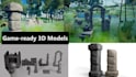 create stylized 3d models and gameready environment assets