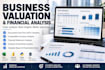 perform business valuation dcf and financial analysis